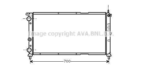 AVA QUALITY COOLING Радиатор, охлаждение двигателя FT2143